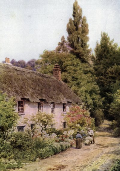 Cottages in Dunster, Somerset von Alfred Robert Quinton